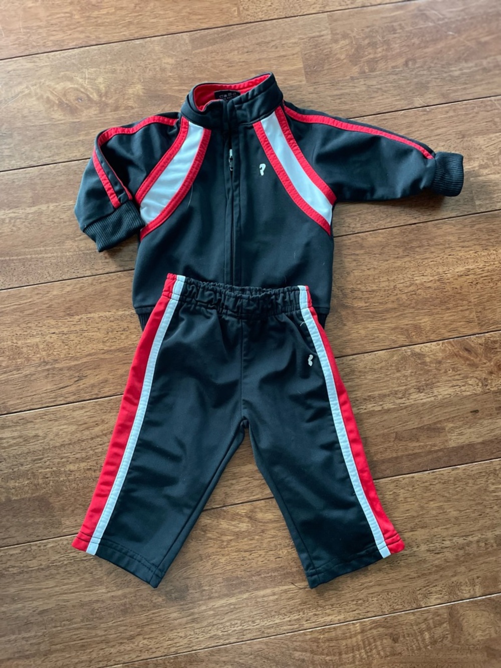 New Balance Black and Red Baby Beanie